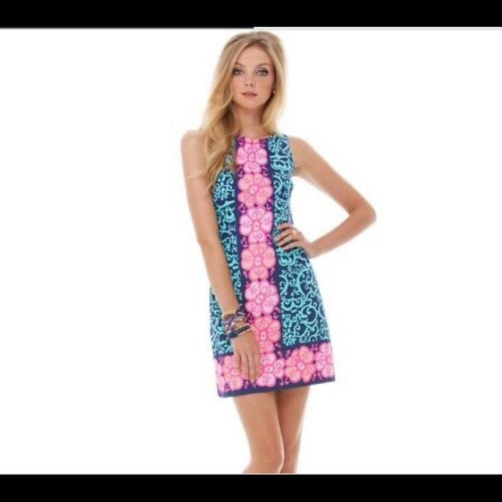 Lilly Pulitzer Delia Shift Dress Fountain Hopping
